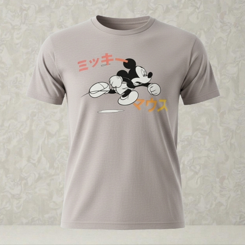 Disney 100% Cotton Greige Mickey Mouse Tee from American Eagle Outfitters